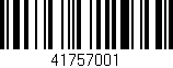 Código de barras (EAN, GTIN, SKU, ISBN): '41757001'
