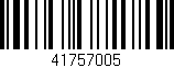 Código de barras (EAN, GTIN, SKU, ISBN): '41757005'