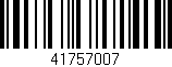 Código de barras (EAN, GTIN, SKU, ISBN): '41757007'