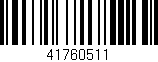 Código de barras (EAN, GTIN, SKU, ISBN): '41760511'