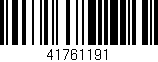Código de barras (EAN, GTIN, SKU, ISBN): '41761191'