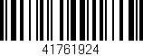 Código de barras (EAN, GTIN, SKU, ISBN): '41761924'