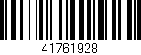Código de barras (EAN, GTIN, SKU, ISBN): '41761928'