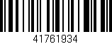 Código de barras (EAN, GTIN, SKU, ISBN): '41761934'