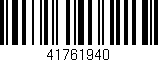 Código de barras (EAN, GTIN, SKU, ISBN): '41761940'