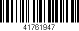 Código de barras (EAN, GTIN, SKU, ISBN): '41761947'