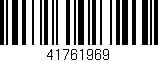 Código de barras (EAN, GTIN, SKU, ISBN): '41761969'