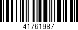 Código de barras (EAN, GTIN, SKU, ISBN): '41761987'