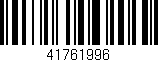Código de barras (EAN, GTIN, SKU, ISBN): '41761996'