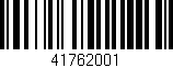Código de barras (EAN, GTIN, SKU, ISBN): '41762001'