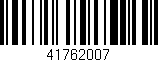 Código de barras (EAN, GTIN, SKU, ISBN): '41762007'