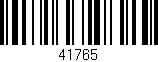 Código de barras (EAN, GTIN, SKU, ISBN): '41765'