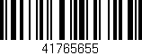 Código de barras (EAN, GTIN, SKU, ISBN): '41765655'