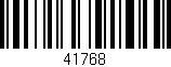 Código de barras (EAN, GTIN, SKU, ISBN): '41768'