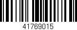 Código de barras (EAN, GTIN, SKU, ISBN): '41769015'