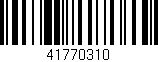 Código de barras (EAN, GTIN, SKU, ISBN): '41770310'