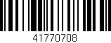 Código de barras (EAN, GTIN, SKU, ISBN): '41770708'