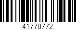 Código de barras (EAN, GTIN, SKU, ISBN): '41770772'