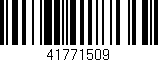 Código de barras (EAN, GTIN, SKU, ISBN): '41771509'