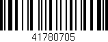 Código de barras (EAN, GTIN, SKU, ISBN): '41780705'