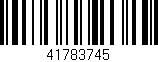 Código de barras (EAN, GTIN, SKU, ISBN): '41783745'