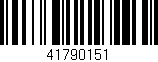 Código de barras (EAN, GTIN, SKU, ISBN): '41790151'