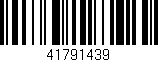 Código de barras (EAN, GTIN, SKU, ISBN): '41791439'
