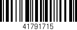 Código de barras (EAN, GTIN, SKU, ISBN): '41791715'