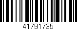 Código de barras (EAN, GTIN, SKU, ISBN): '41791735'