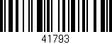 Código de barras (EAN, GTIN, SKU, ISBN): '41793'