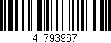 Código de barras (EAN, GTIN, SKU, ISBN): '41793967'