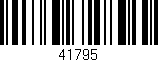Código de barras (EAN, GTIN, SKU, ISBN): '41795'