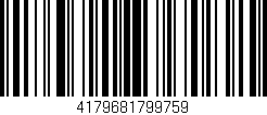 Código de barras (EAN, GTIN, SKU, ISBN): '4179681799759'