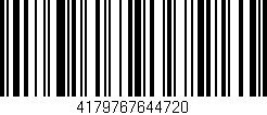 Código de barras (EAN, GTIN, SKU, ISBN): '4179767644720'