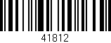 Código de barras (EAN, GTIN, SKU, ISBN): '41812'