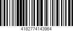 Código de barras (EAN, GTIN, SKU, ISBN): '4182774143964'
