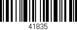 Código de barras (EAN, GTIN, SKU, ISBN): '41835'