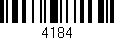 Código de barras (EAN, GTIN, SKU, ISBN): '4184'