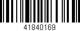 Código de barras (EAN, GTIN, SKU, ISBN): '41840169'