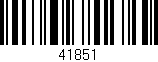 Código de barras (EAN, GTIN, SKU, ISBN): '41851'