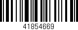 Código de barras (EAN, GTIN, SKU, ISBN): '41854669'