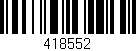 Código de barras (EAN, GTIN, SKU, ISBN): '418552'