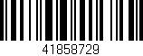 Código de barras (EAN, GTIN, SKU, ISBN): '41858729'