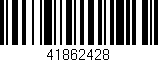 Código de barras (EAN, GTIN, SKU, ISBN): '41862428'