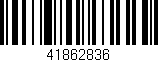 Código de barras (EAN, GTIN, SKU, ISBN): '41862836'