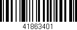 Código de barras (EAN, GTIN, SKU, ISBN): '41863401'