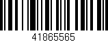Código de barras (EAN, GTIN, SKU, ISBN): '41865565'