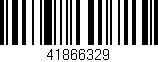 Código de barras (EAN, GTIN, SKU, ISBN): '41866329'