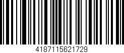 Código de barras (EAN, GTIN, SKU, ISBN): '4187115621729'