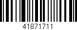 Código de barras (EAN, GTIN, SKU, ISBN): '41871711'